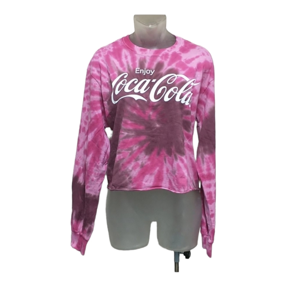 Tie Dye Coca Cola Cropped Top Size M
